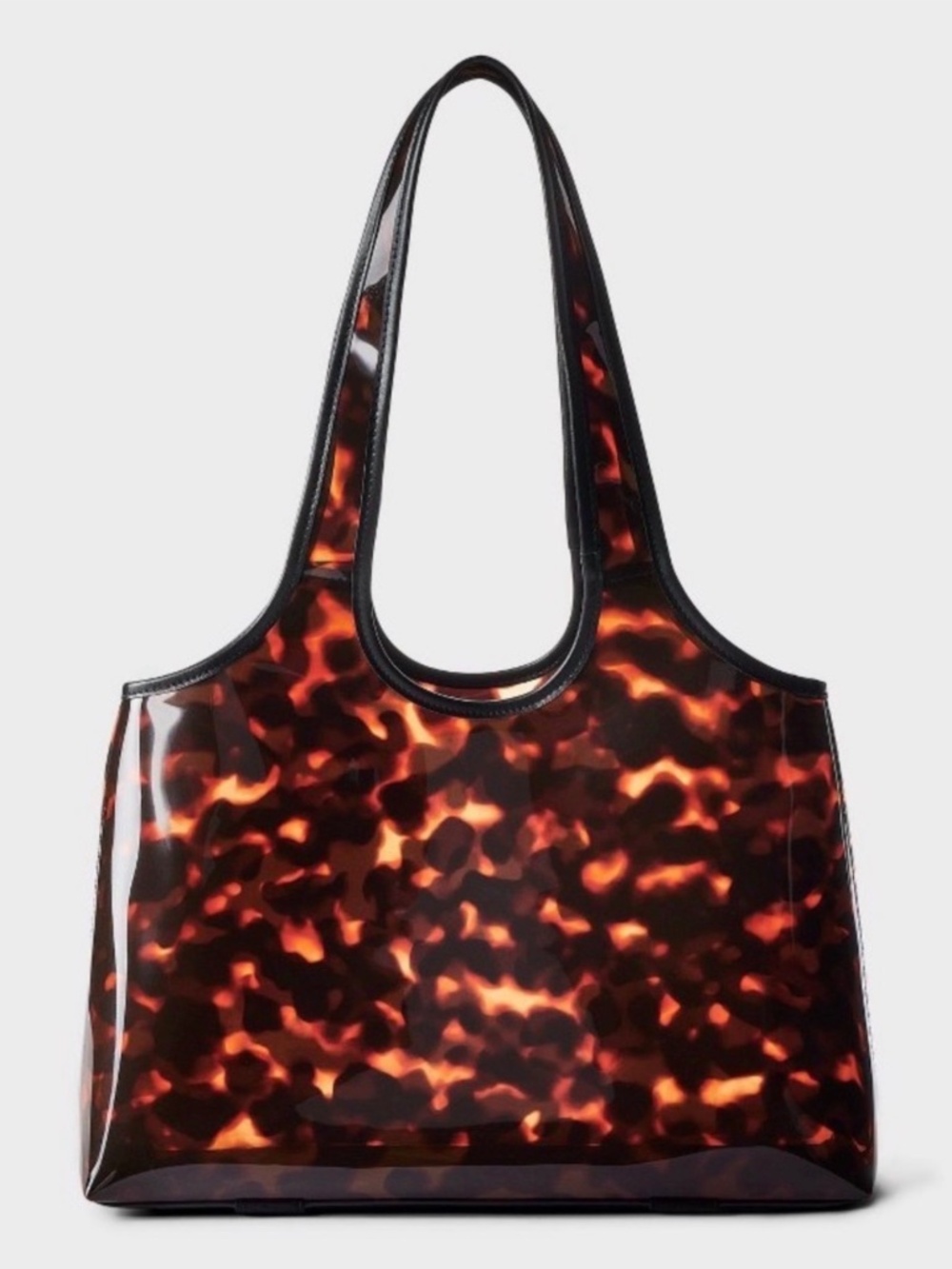 NWT VIRAL Shade & Shore Jelly Tote Bag - Tortoise